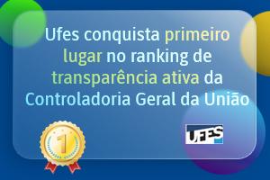 img ranking Ufes Transparência ativa - Controladoria Geral da União