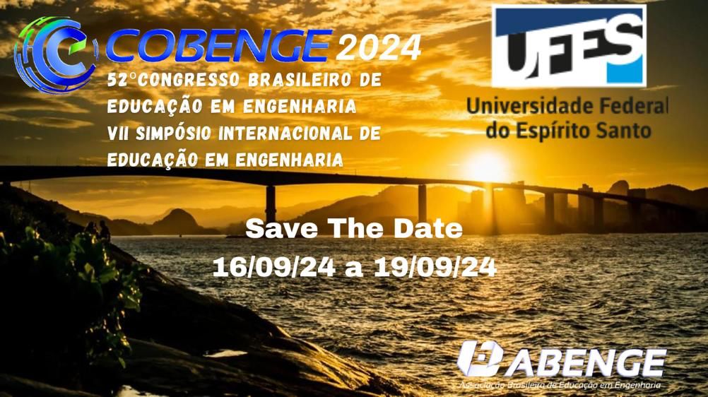 Cartaz de divulgação do evento com informações sobre data, hora e local. Ao fundo, a imagem do mar de Vitória e da terceira ponte ao pôr do sol.