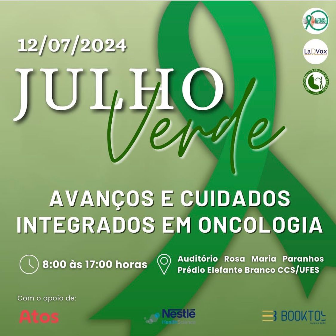 Cartaz de divulgação com informações sobre o evento