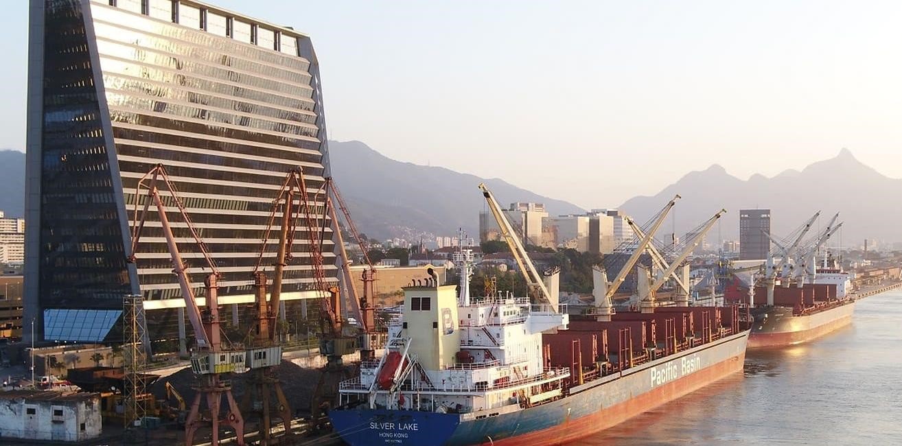 Foto do porto do Rio de Janeiro