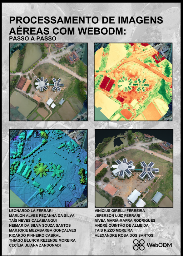 Capa do livro Processamento de imagens aéreas com WebODM: passo a passo