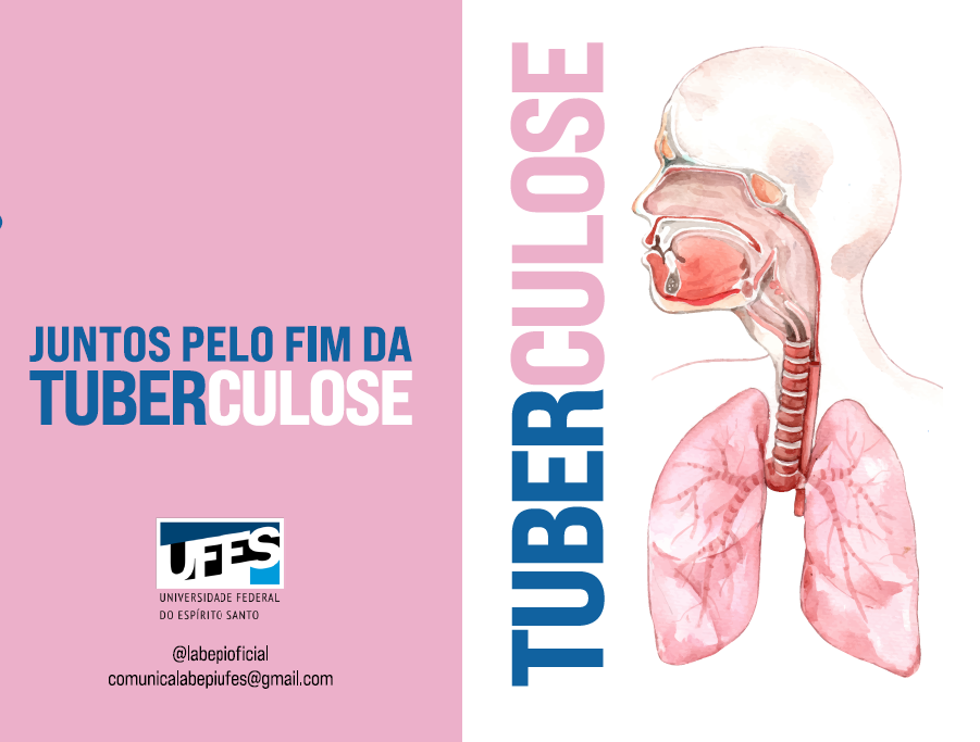 Capa do folder de conscientização sobre a tuberculose