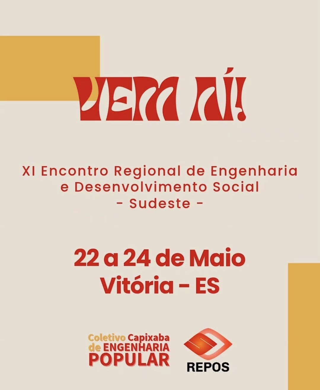 Cartaz de divulgação do evento