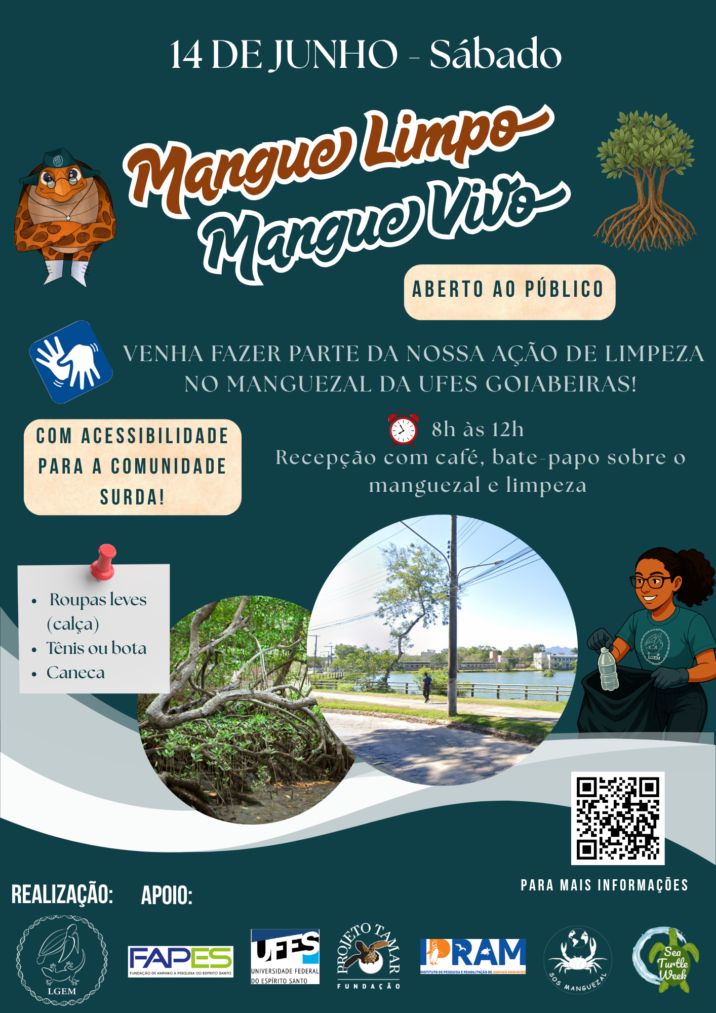 Cartaz de divulgação da ação