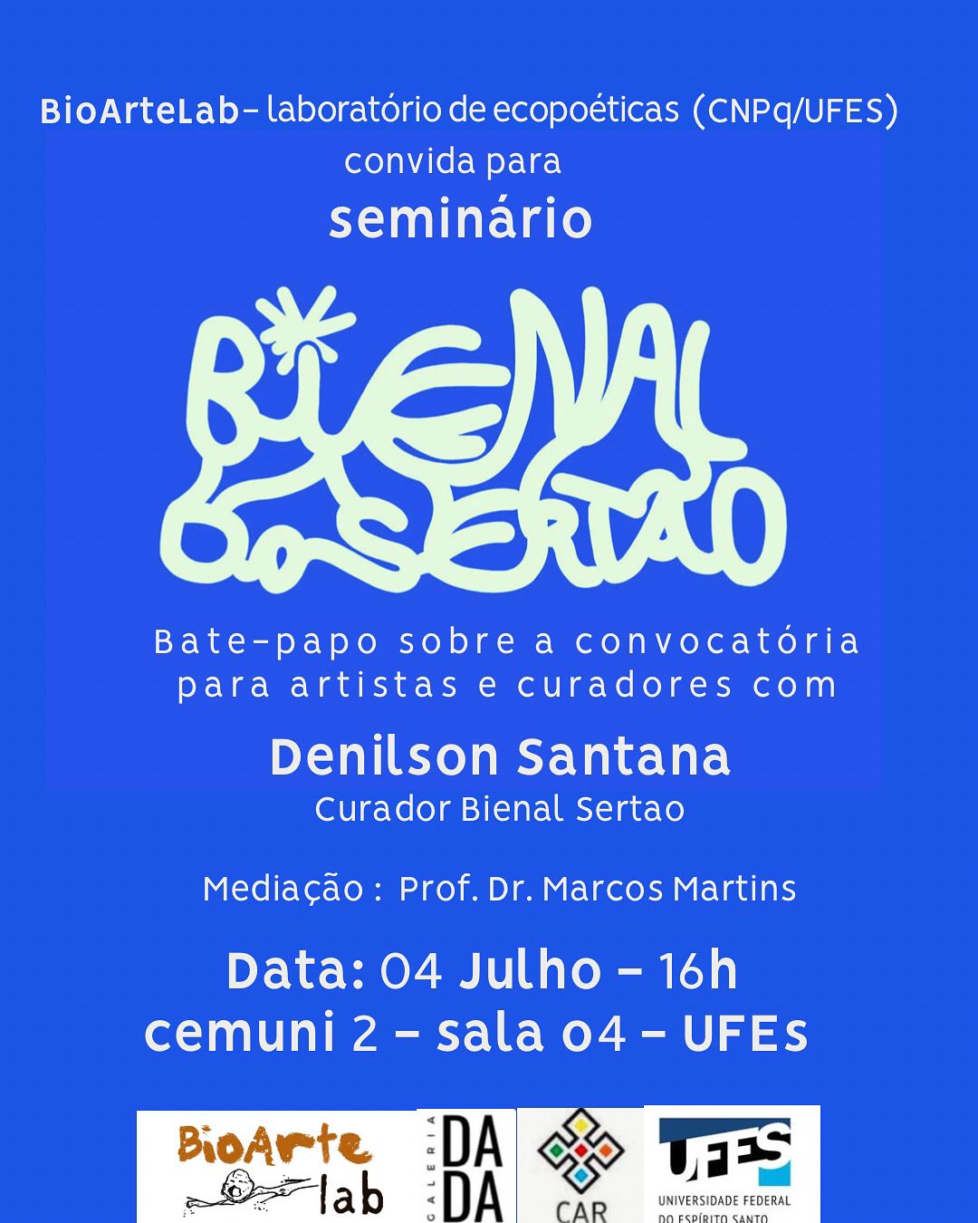 Cartaz de divulgação do seminário