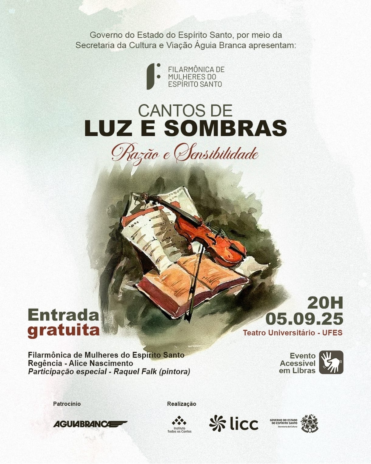 Cartaz de divulgação do concerto