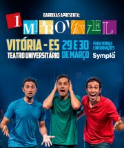 Cartaz de divulgação do espetáculo Improvável