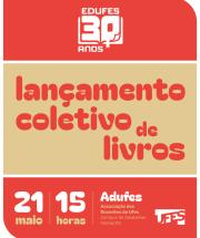 Cartaz de divulgação de lançamento coletivo de livros
