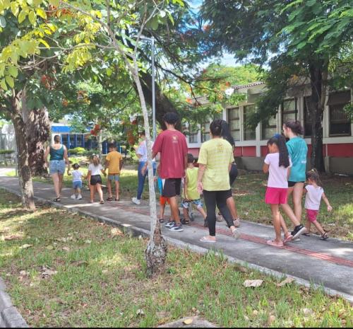 Crianças participam da Colônia de Férias