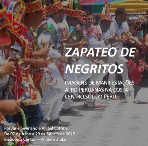 Cartaz de divulgação da exposição Zapateo de Negritos