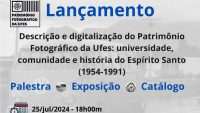 Convite com informações sobre data, hora e local do evento 