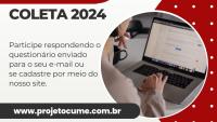 Cartaz de divulgação com informações sobre a pesquisa