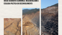 Capa da revista Geografares com a imagem de uma montanha com vários recortes feitos na rocha