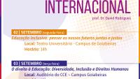 Card de divulgação da Conferência Internacional Educação Inclusiva