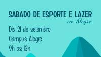 Cartaz do evento Sábado de Esporte e Lazer na Ufes