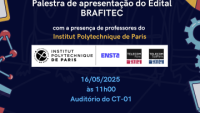 Cartaz de divulgação da palestra
