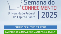 Cartaz de divulgação da Semana do Conhecimento 2025