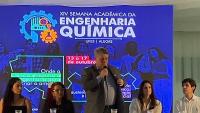 Mesa de abertura da XIV Semana Acadêmica da Engenharia Química da Ufes