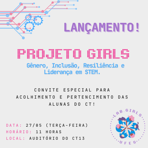 Cartaz de divulgação do lançamento do projeto