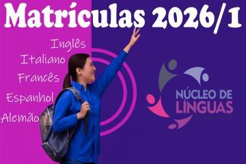 Cartaz de divulgação das matrículas