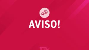 Cartaz vermelho com a palavra Atenção escrita em branco