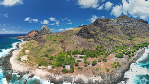 Foto aérea da Ilha de Trindade
