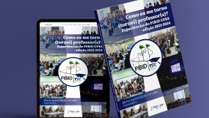 Imagem com dois exemplares do livro de modo a evidenciar a capa