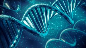 Representação de células de DNA em 3D